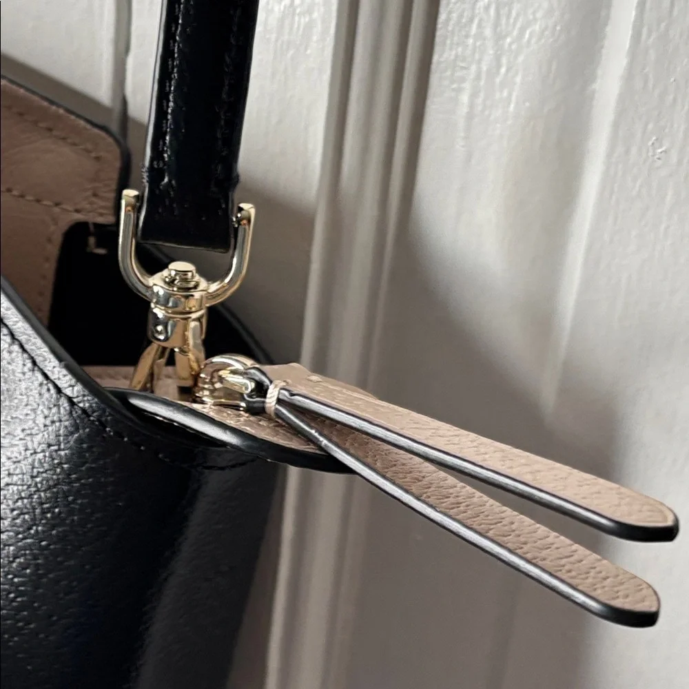 kate spade Two-Tone Blush and Black Satchel - Picture 13 of 16